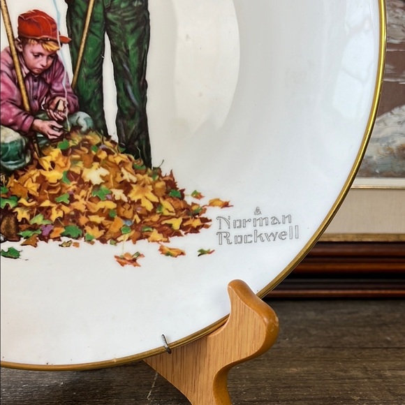 Vintage Gorham Bone China Norman Rockwell Plate 1974 - Picture 3 of 5